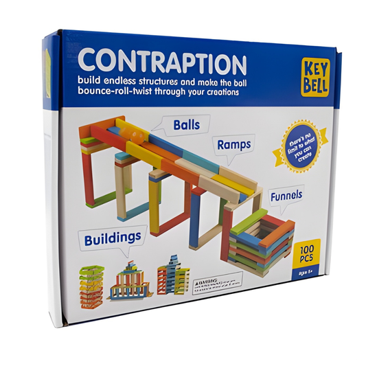 200 Pc Wooden City Building Block Plank Domino