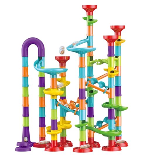 113pcs Kids ABS plastic Marble Run Block Open-ended Play Toy - HAPPY GUMNUT