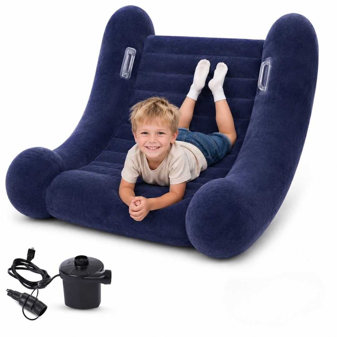 Hard Plastic PVC Cube Inflatable Rocking Seat Sensory Kids Play Area