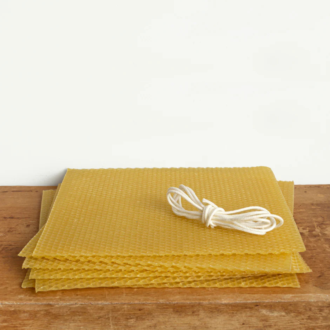 Beeswax Candle Rolling DIY Making Kit 6 Large 41cm Sheets