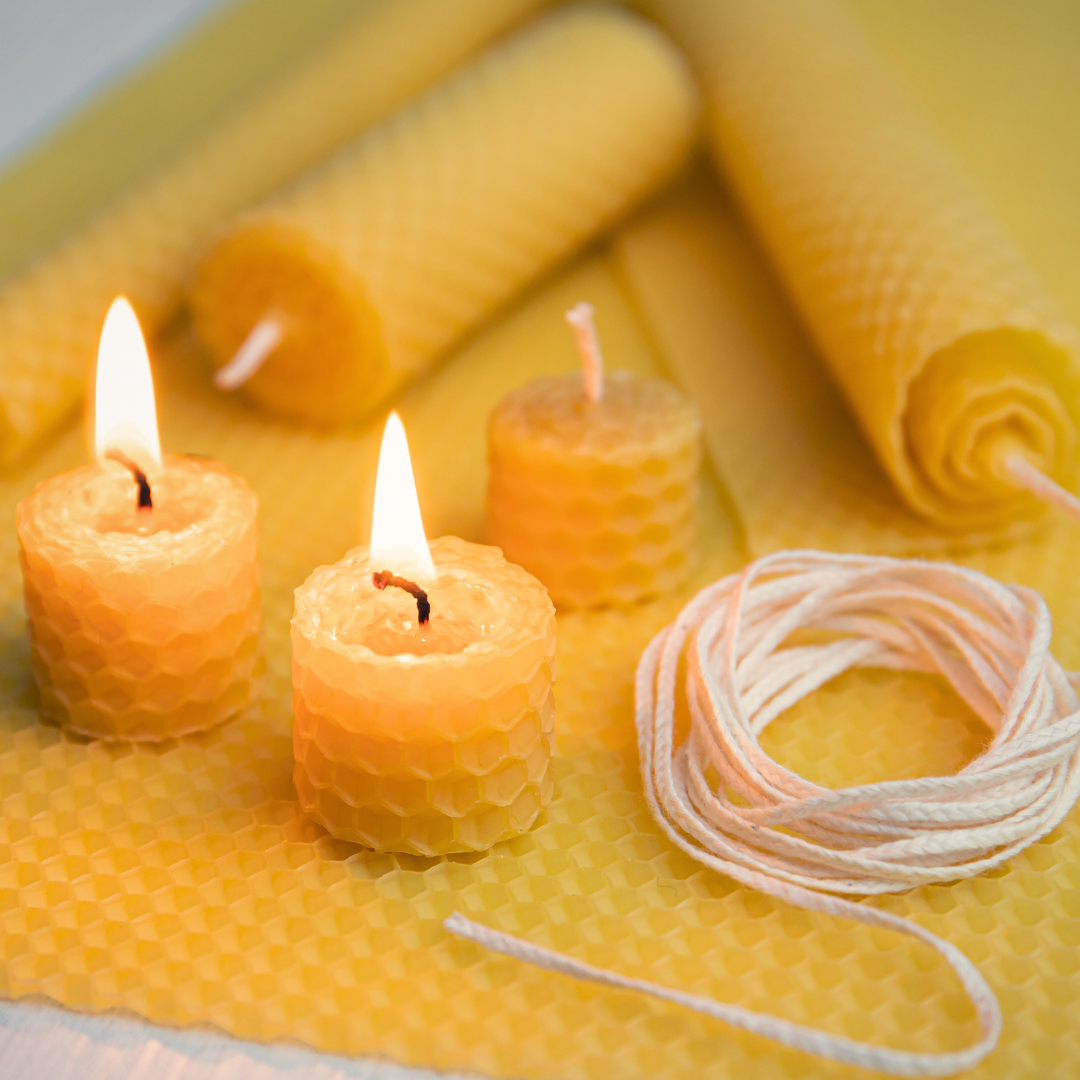 Beeswax Candle Rolling DIY Making Kit 6 Large 41cm Sheets
