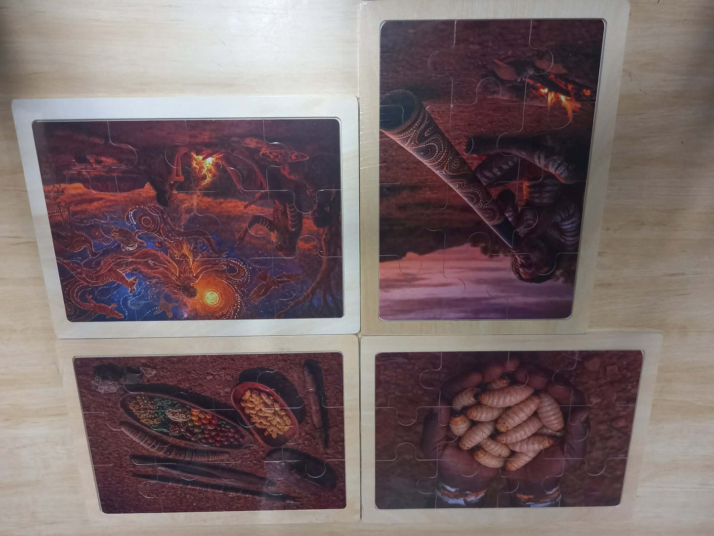 Australian Aboriginal Inspired Art Puzzles NAIDOC Week Childcare Learning Materials