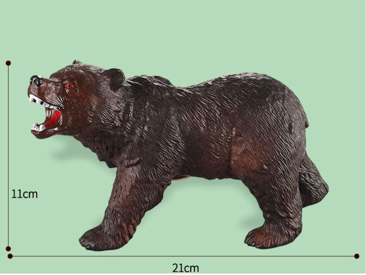 12 x Large Jungle Animal Model Figures Educational Teaching Toy - HAPPY GUMNUT