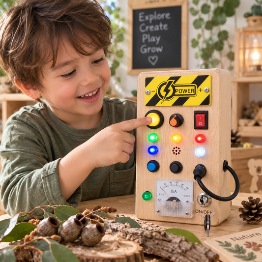Portable LED Light Switches Busy Board H - HAPPY GUMNUT