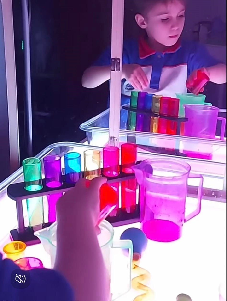 Children Chemistry Test Tube Sensory Play Science Vials OR Beakers