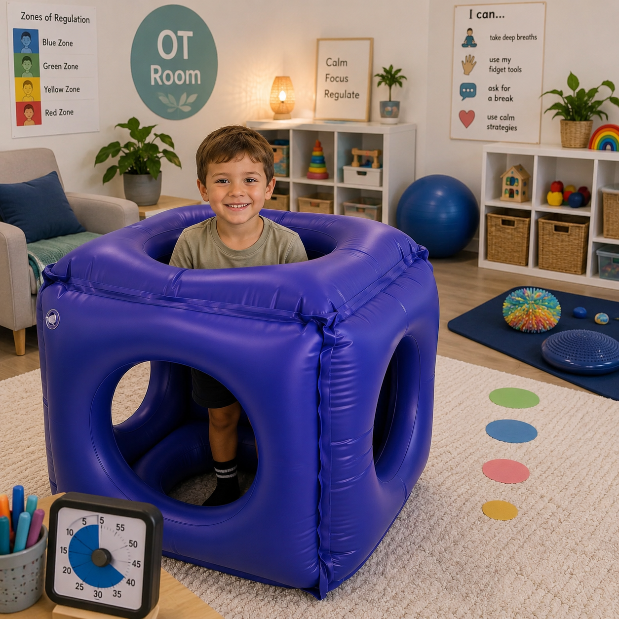 Drill Hole Box ASD Sensory Deep Pressure Cuddle Sensory Box Calm Corner Childcare OT Supplies