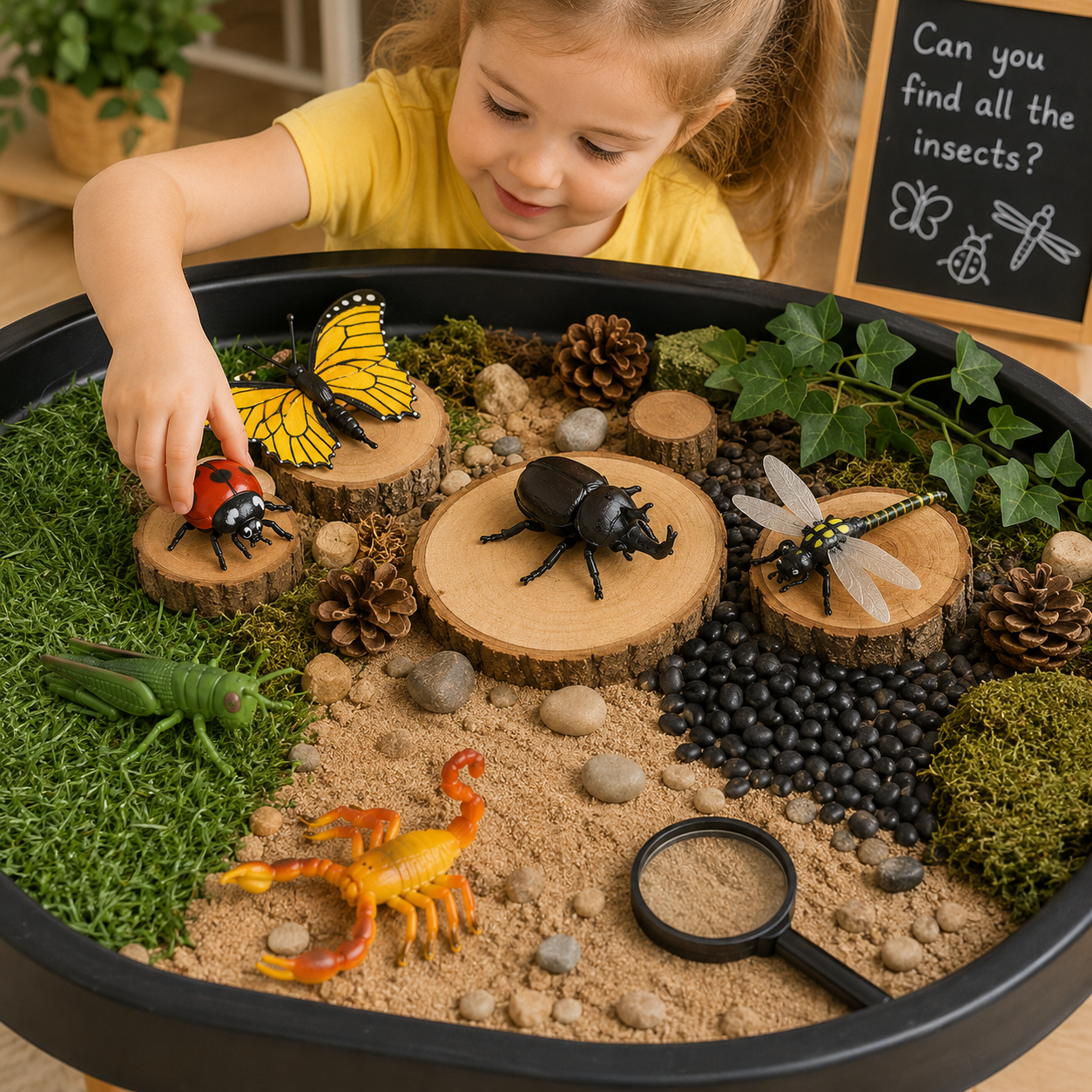 Extra Large Insects Animals PVC  Model Figures Set of 6 Educational Teaching Toy - HAPPY GUMNUT