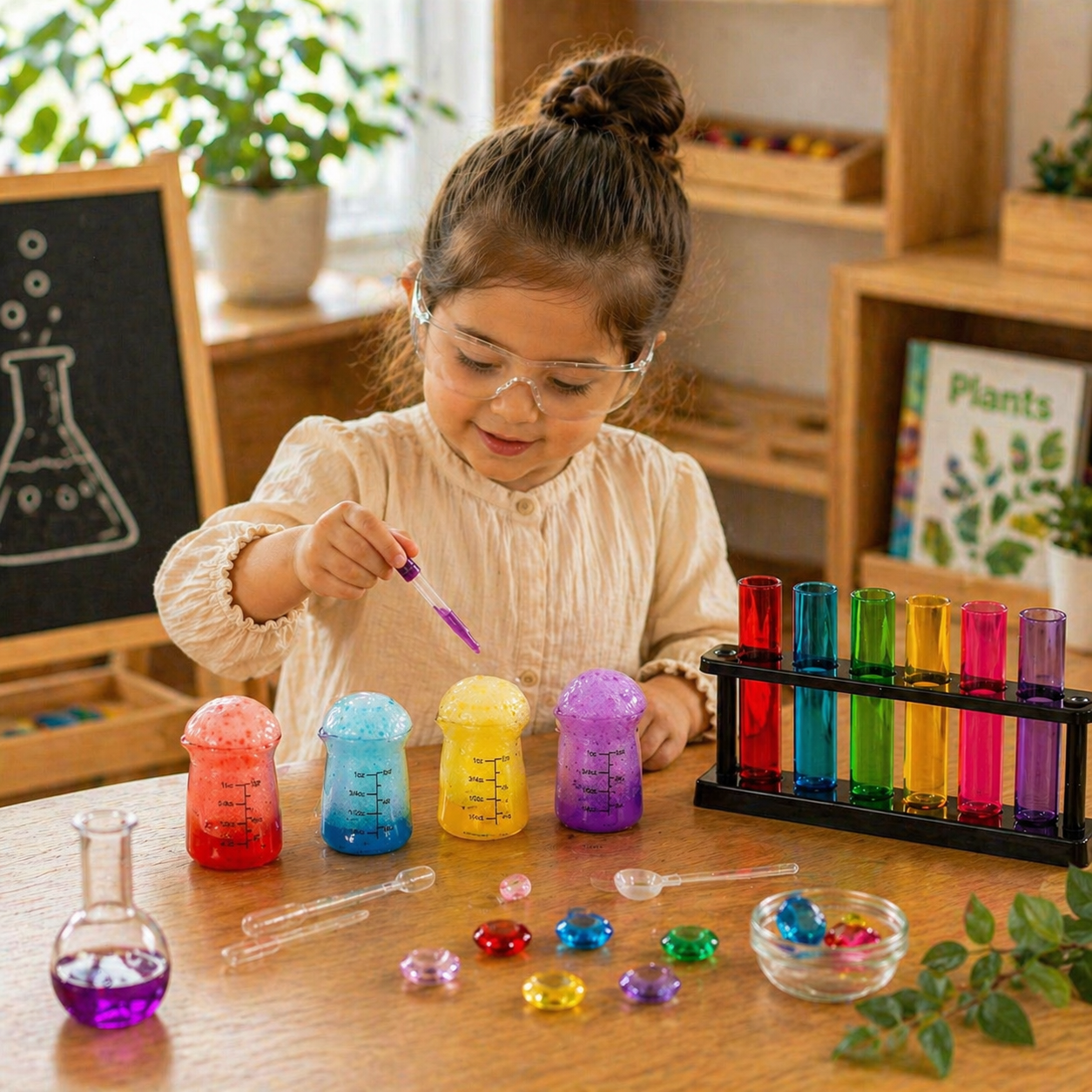 Children Chemistry Test Tube Sensory Play Science Vials OR Beakers - HAPPY GUMNUT