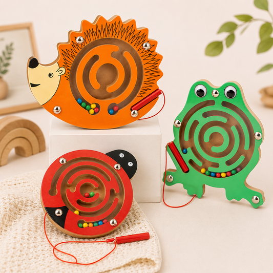 Junior Portable Magnetic Pen Animal Theme Hand Eye Coordination - HAPPY GUMNUT