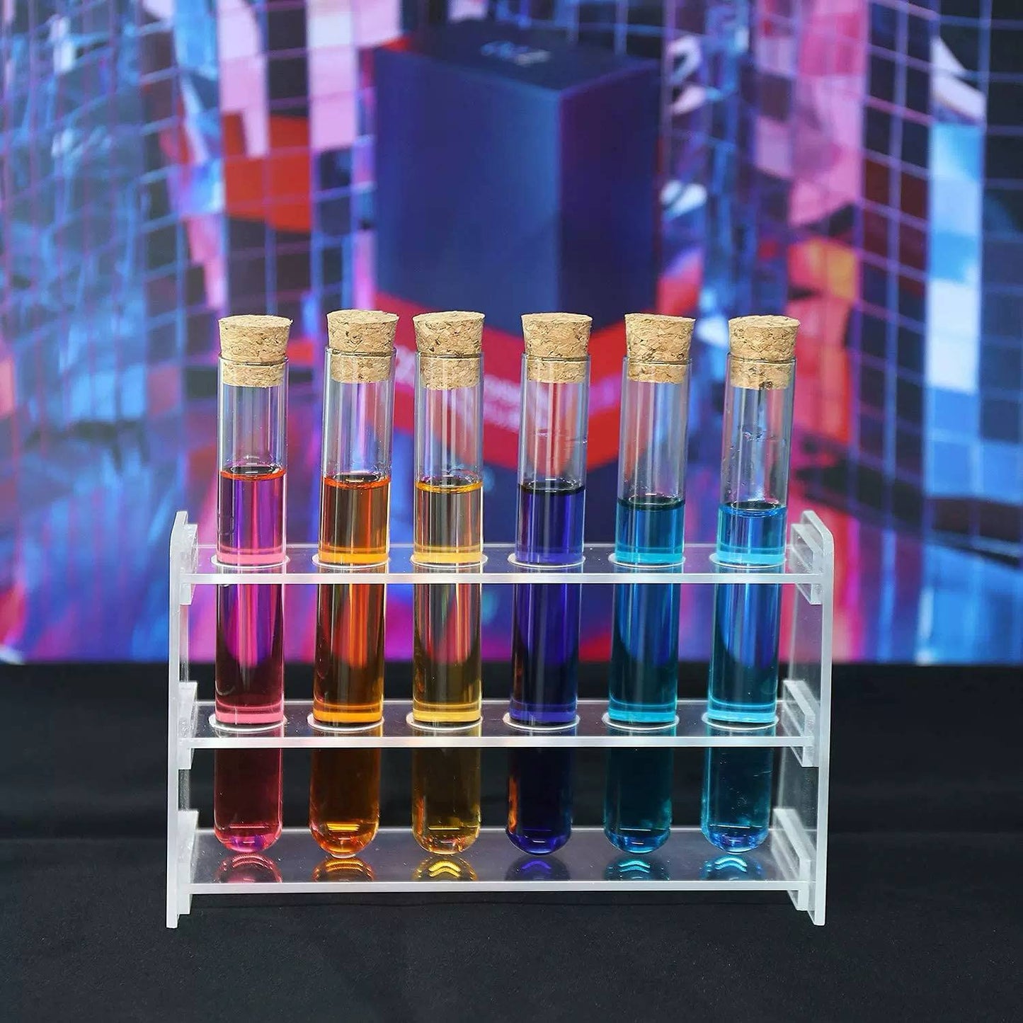 38 of 150mm Corked Test Tubes  Arts and Craft Bundle Clear Plastic Test Tubes with Corks