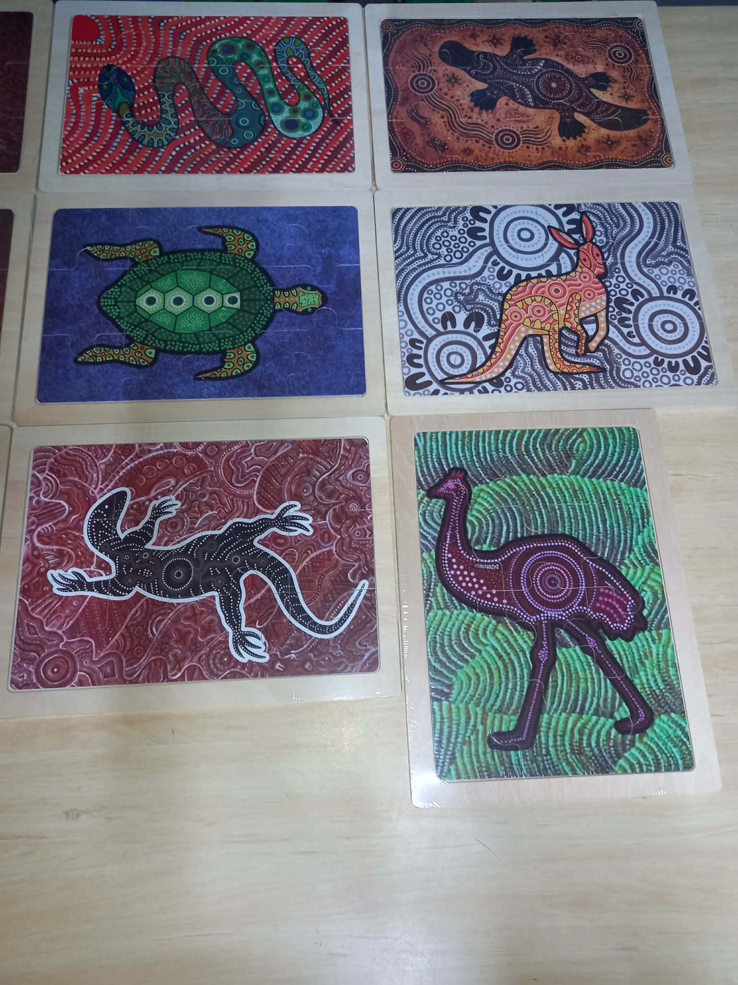 Australian Aboriginal Inspired Art Puzzles NAIDOC Week Childcare Learning Materials