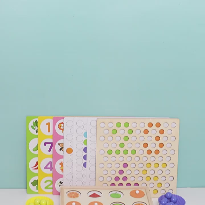 Montessori inspired 2 in 1 Bead Sorting Game and Memory Game – HAPPY GUMNUT