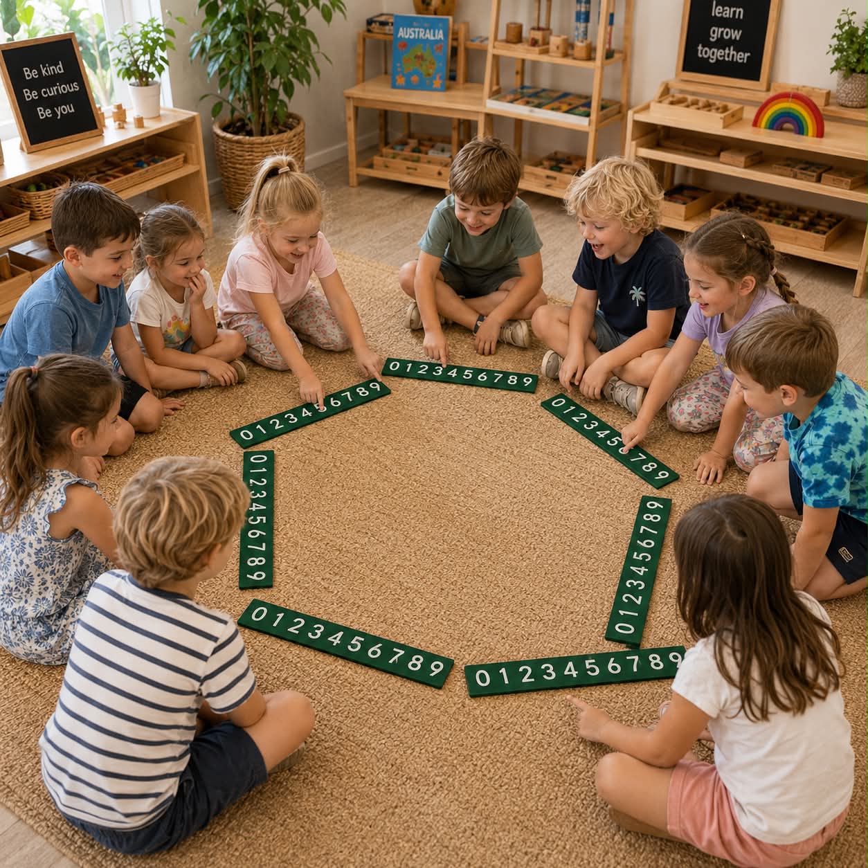 Classroom Pack 10 Sandpaper Number Board