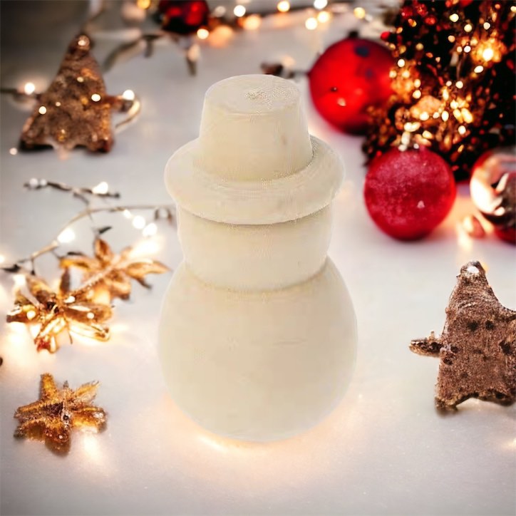 Loose Parts Christmas Frosty Snowman Themed Ornaments DIY Paintable
