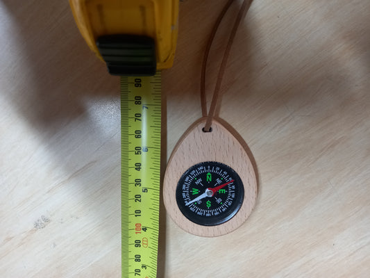 Premium Wooden Compass for Kids Camping Little Explorers Boy Scout Outback Tools