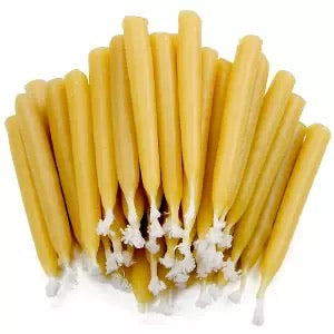 10 Thin or Tubby Natural Beeswax Candle Kids Birthday Celebration Bee Themed Craft Décor - HAPPY GUMNUT