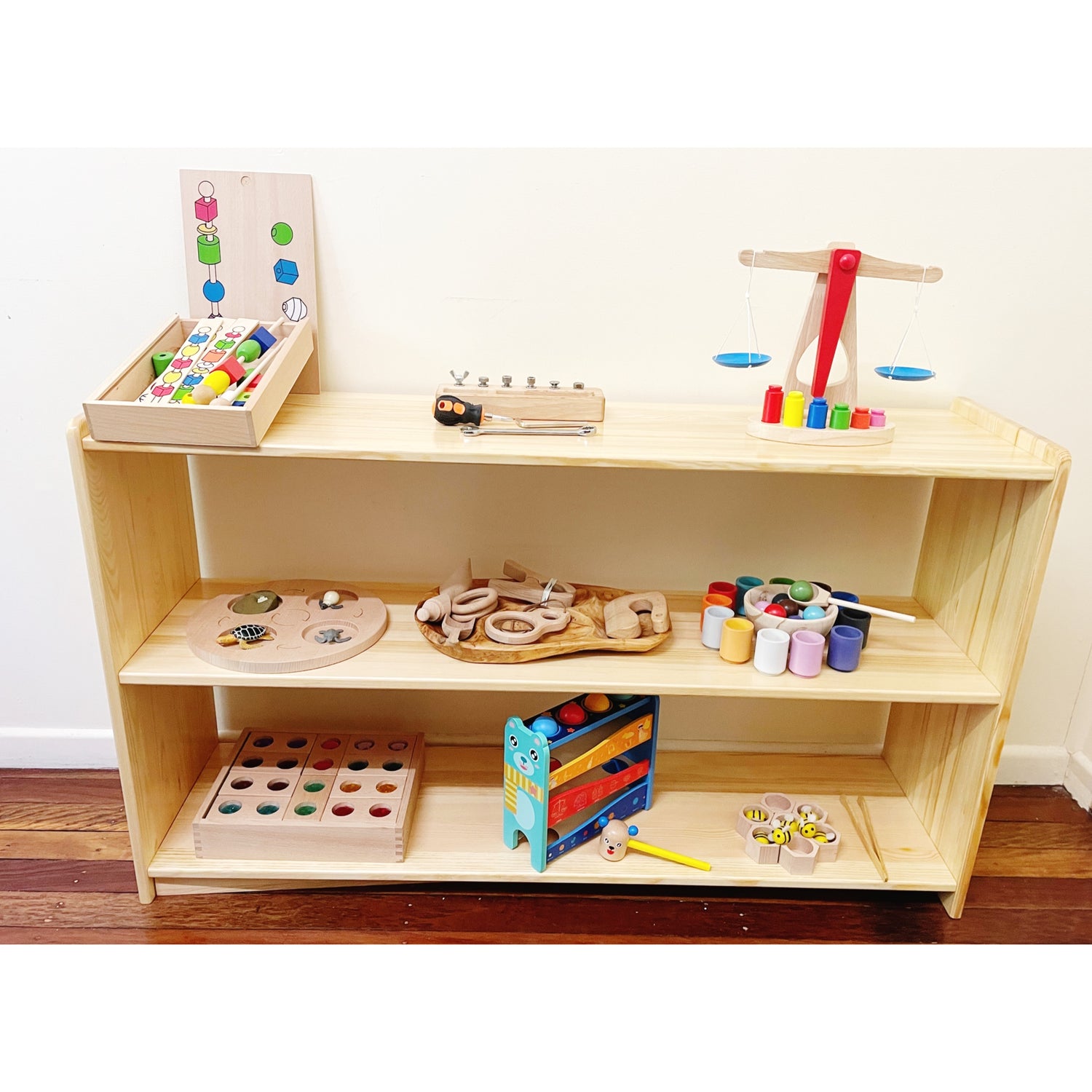 Montessori Shelf Kids Playroom Furniture - HAPPY GUMNUT
