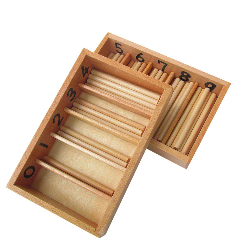 Standard Montessori Spindle Box and Tray Math Counting Sticks – HAPPY ...