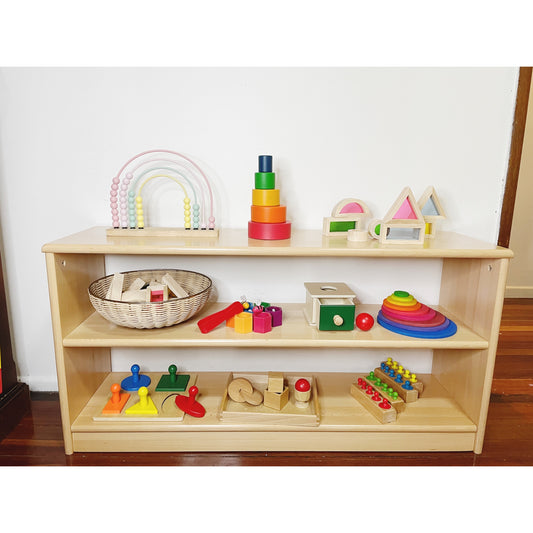 Wooden Two Shelf Display Furniture Delivery Included - HAPPY GUMNUT