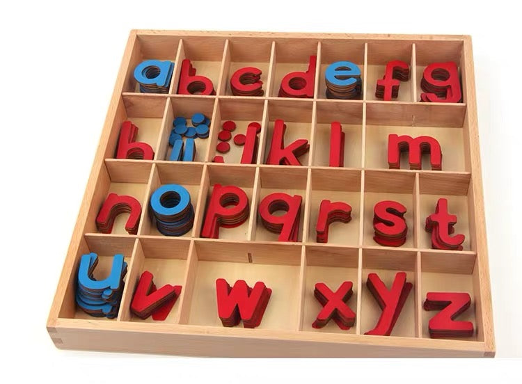 Premium Montessori Moveable Alphabet Box With Spelling Mat 155 Alphabets included. - HAPPY GUMNUT