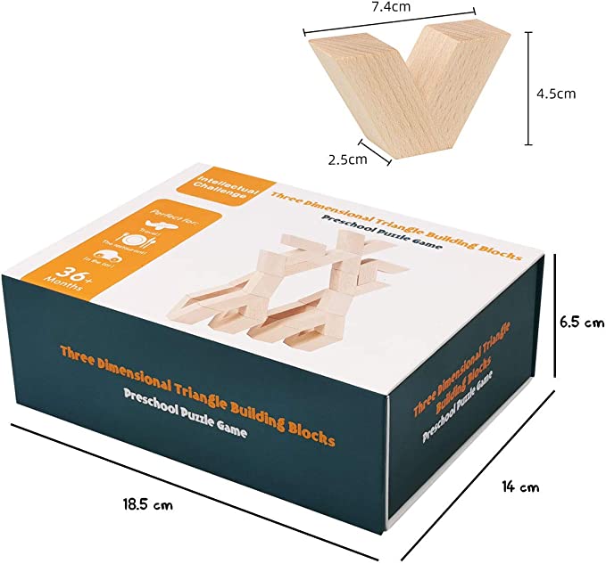 Quality V shape Wooden Building Blocks - HAPPY GUMNUT