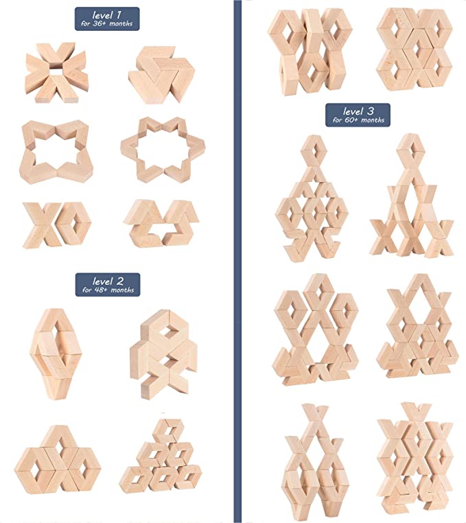 Quality V shape Wooden Building Blocks - HAPPY GUMNUT