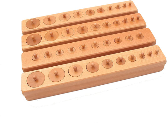 Montessori LARGE Knob Cylinders - HAPPY GUMNUT
