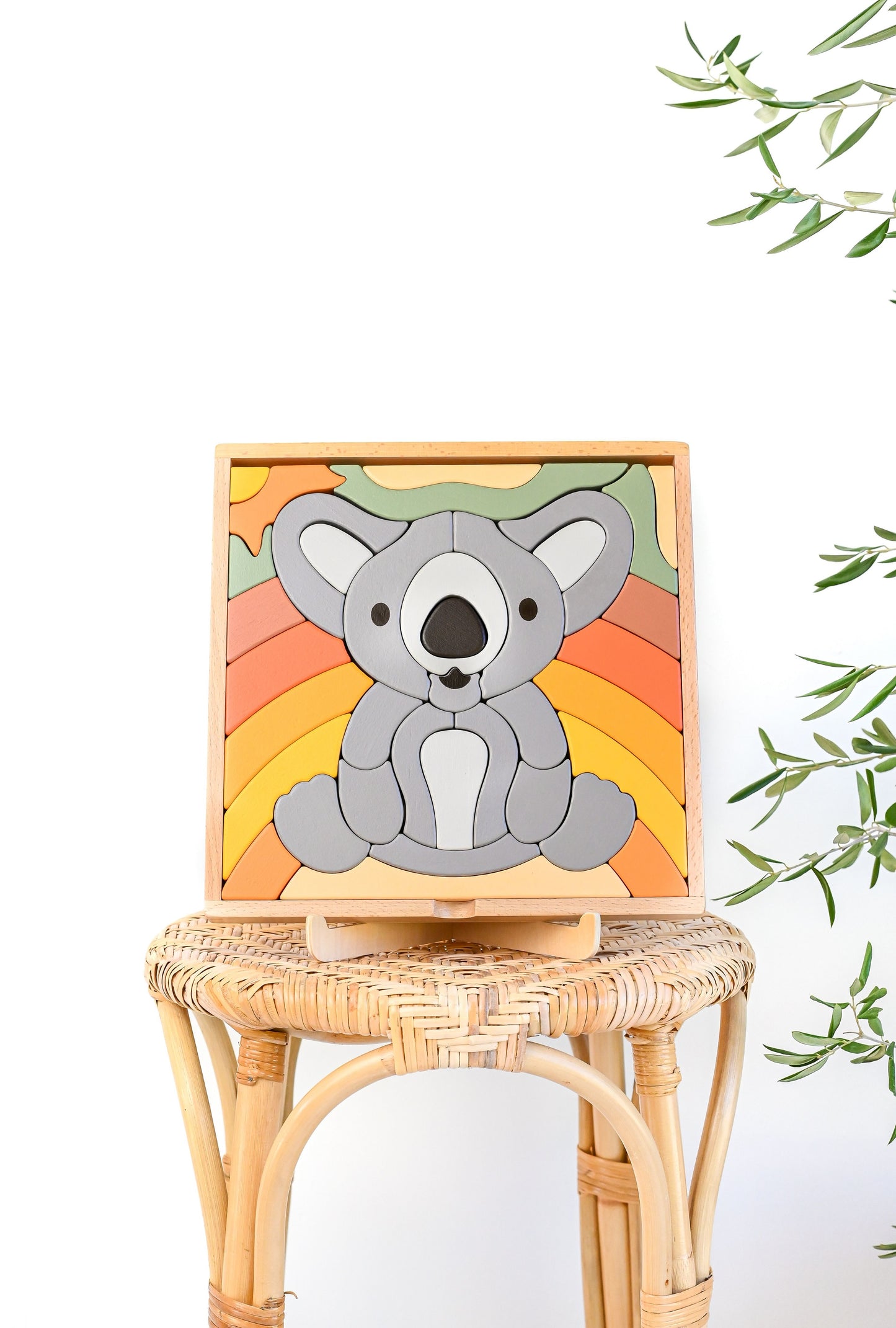 Kirra the Koala Abstract Building Block Puzzle / Home Decor Display - HAPPY GUMNUT