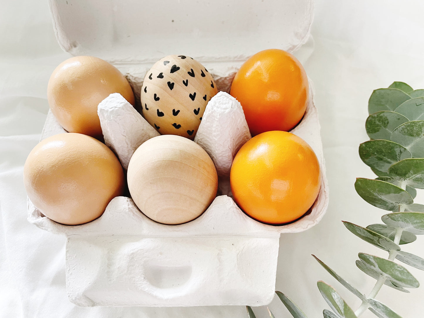 Jumbo Solid Wooden Egg - HAPPY GUMNUT
