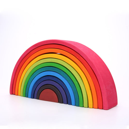 Large Rainbow Blocks stacker toy - HAPPY GUMNUT