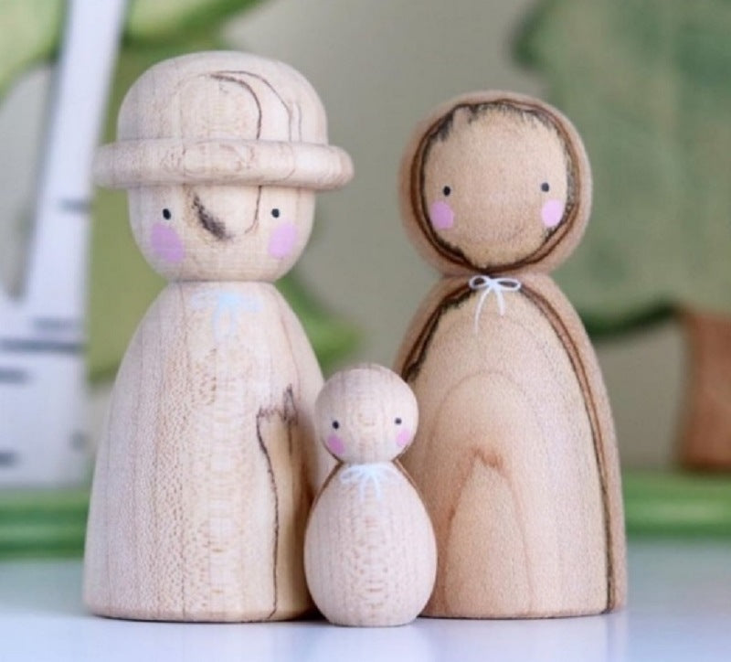 Loose Parts Assorted Peg Leg Dolls - HAPPY GUMNUT