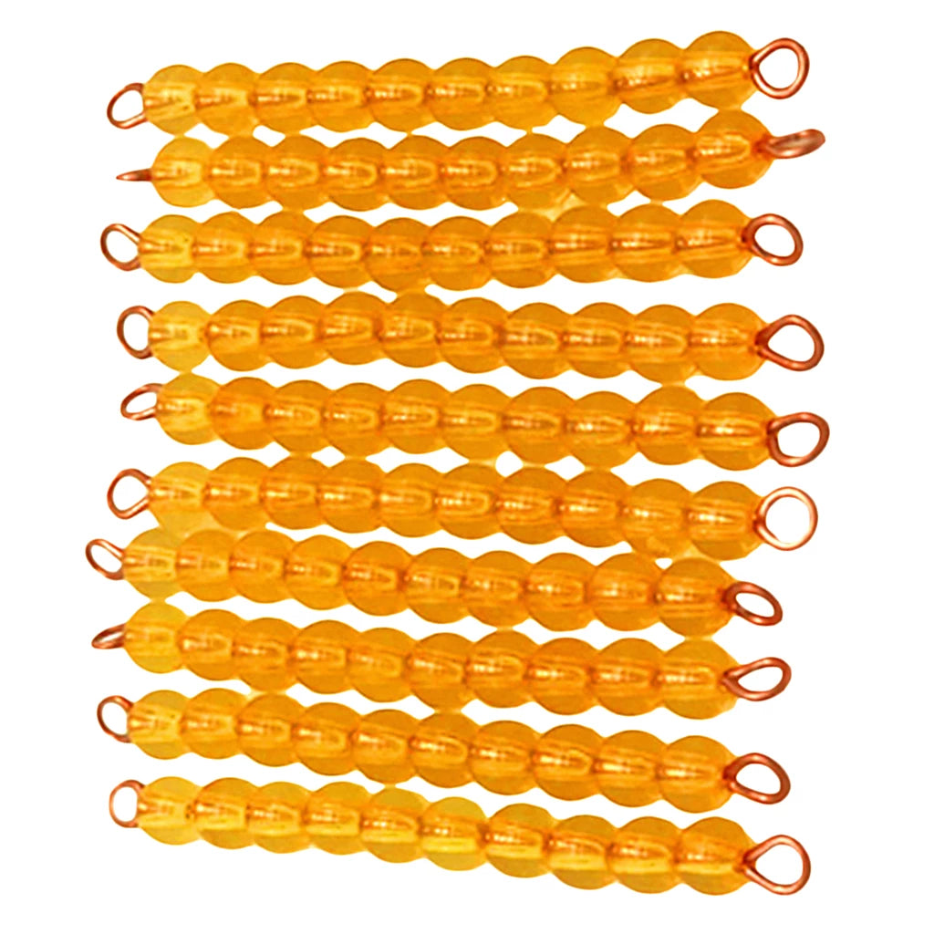 Montessori Golden Colour Beads - HAPPY GUMNUT