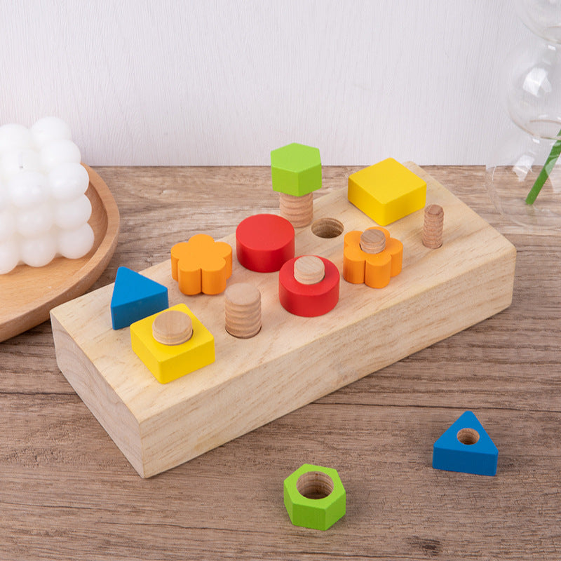 Basic Montessori Wooden Screw Nuts and Bolts  Board - HAPPY GUMNUT