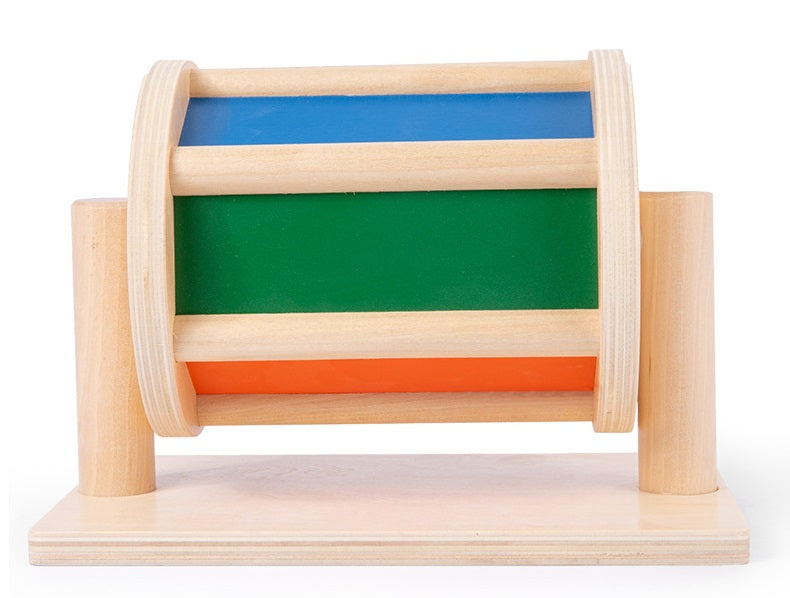 Montessori Spinning Drum With Mirror Panel - HAPPY GUMNUT