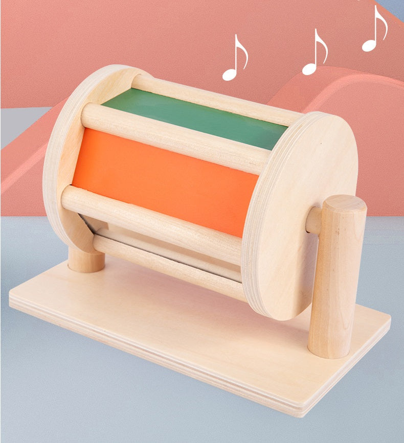 Montessori Spinning Drum With Mirror Panel - HAPPY GUMNUT