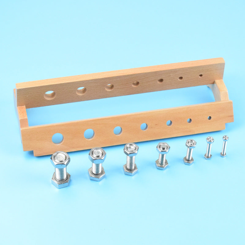 Montessori Screw Nuts and Bolts Board Style B - HAPPY GUMNUT