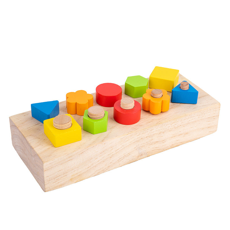 Basic Montessori Wooden Screw Nuts and Bolts  Board - HAPPY GUMNUT