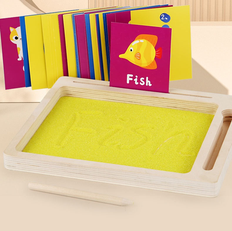 Montessori Learning Sand Writing Tray - HAPPY GUMNUT