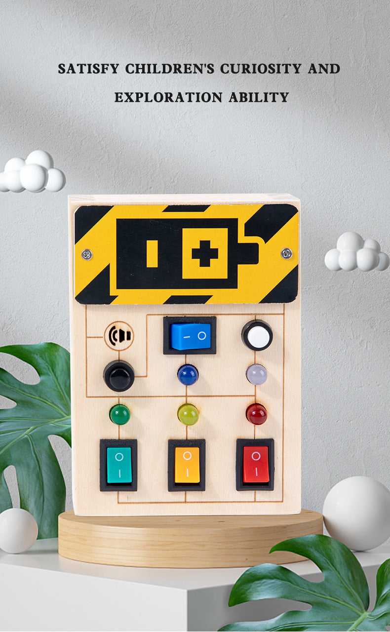 Portable  LED Light Switches Busy Board A - HAPPY GUMNUT
