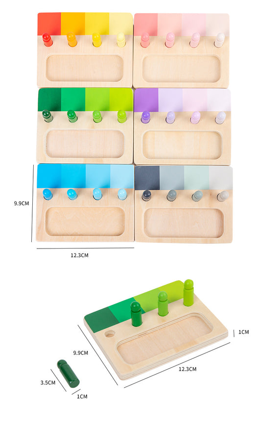 Montessori 6 Colour Resemblance Sorting Task Visual Sensory Toy - HAPPY GUMNUT