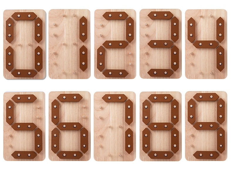 Wooden Digital Number Board Mathematics Game - HAPPY GUMNUT