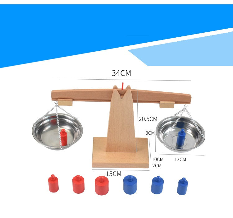 Montessori Balancing Scales Wooden Balance Scales - HAPPY GUMNUT