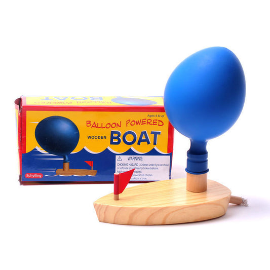 Wooden Balloon Powered Boat - HAPPY GUMNUT