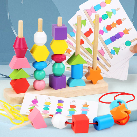 Montessori 5 Column Sequence Beads Set - HAPPY GUMNUT