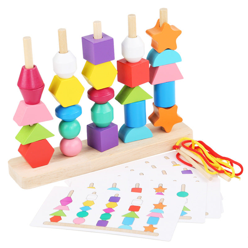 Montessori 5 Column Sequence Beads Set - HAPPY GUMNUT