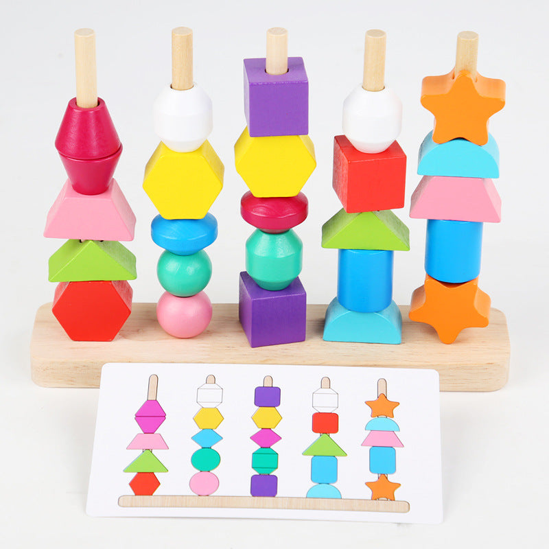 Montessori 5 Column Sequence Beads Set - HAPPY GUMNUT