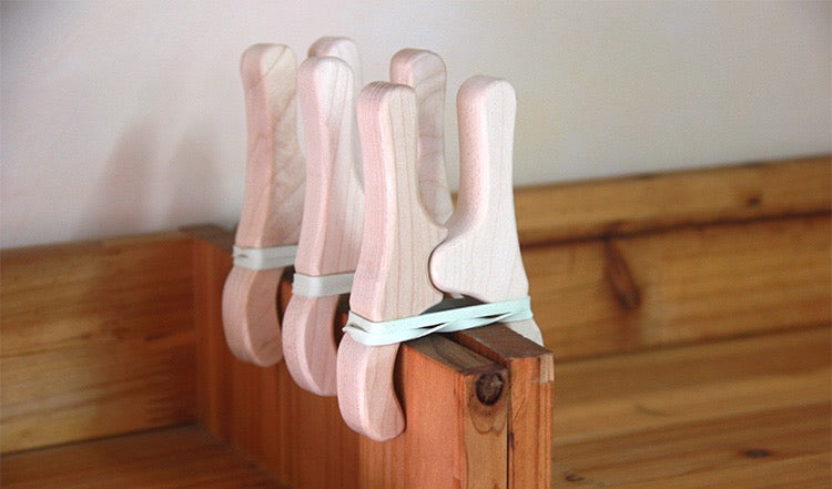 Silks Play Wood Clips Pegs - HAPPY GUMNUT