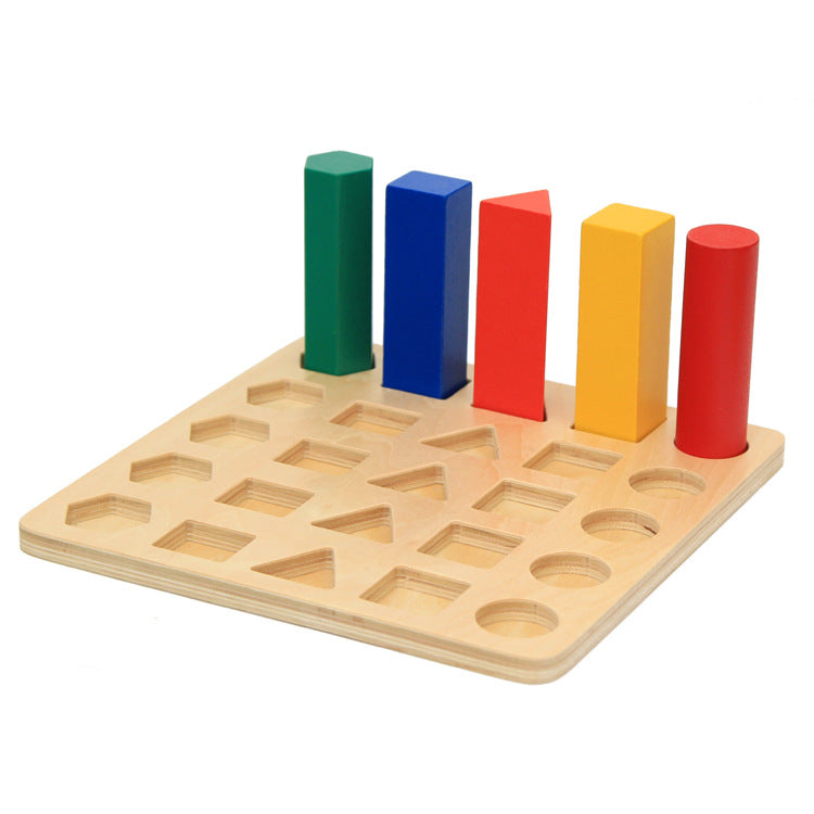 Montessori Geometric 3D Shape Sorting Game Ladder - HAPPY GUMNUT