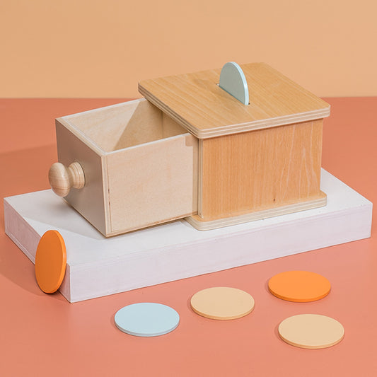 Montessori Pastel Coin and Drawer Box - HAPPY GUMNUT