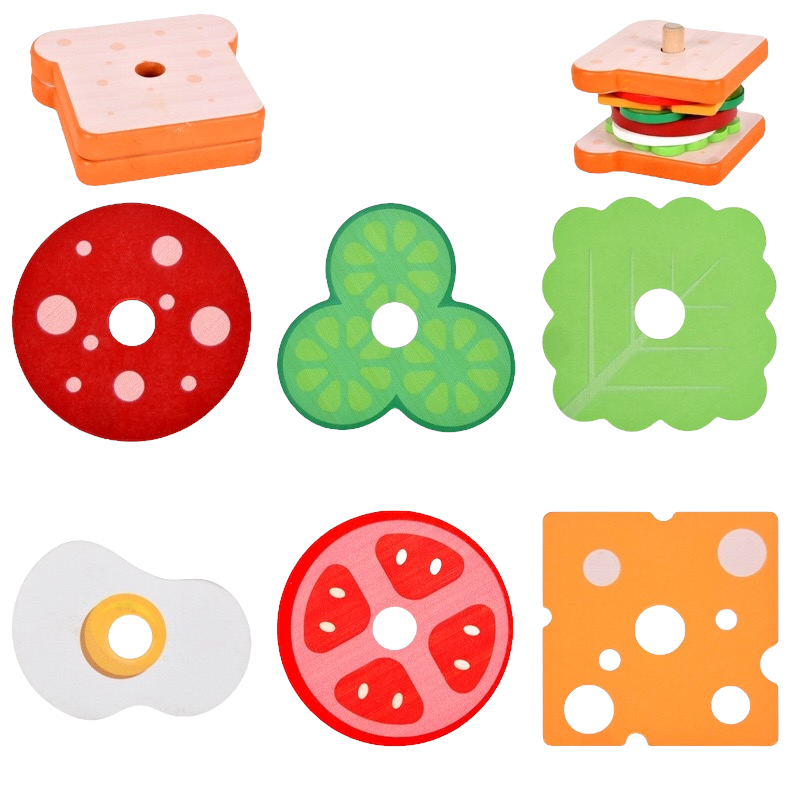 Play and Learn 1 Column Sequence Food Set Includes Flash Cards - HAPPY GUMNUT
